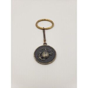 Vintage USMC Keychain EGA Emblem "The Marines Are Looking For A Few Good Men"